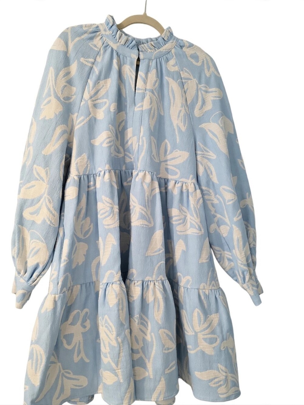 STINE GOYA Blue & White Jacquard Sweater - STINE GOYA